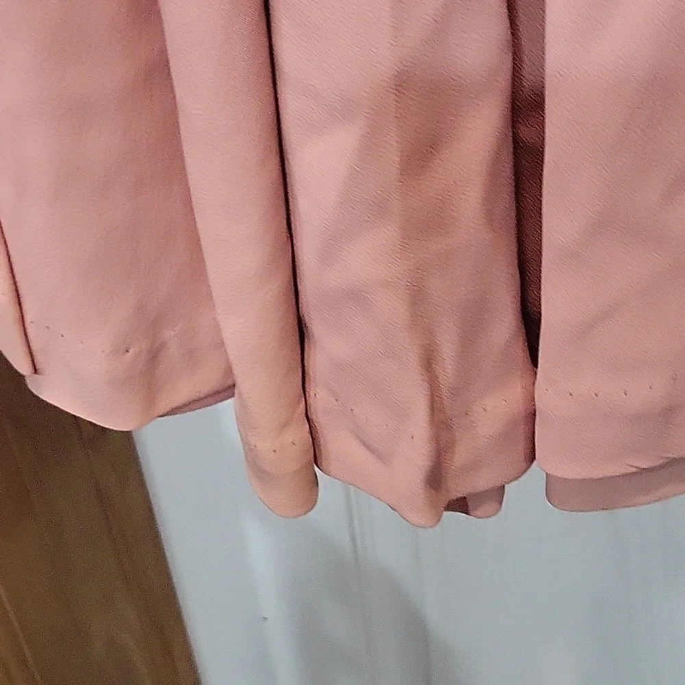 Vintage 1950's Dusty Pink Lace Top Dress 3/4 Length Sleeve Size S - Picture 5 of 9